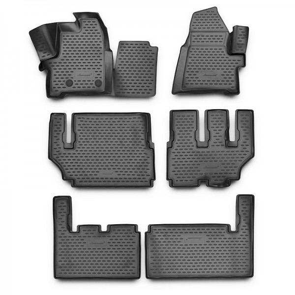 3D Patosnice FORD Tourneo Custom 8 sedišta, 2012-2023 set 6 kom.